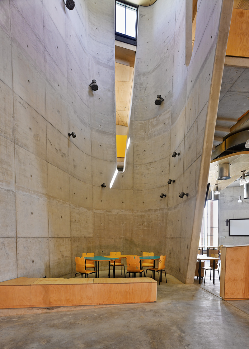 Illustration for article titled This New School of Architecture is a Crazy Canyon of Concrete and Wood